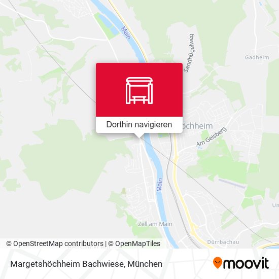 Margetshöchheim Bachwiese Karte
