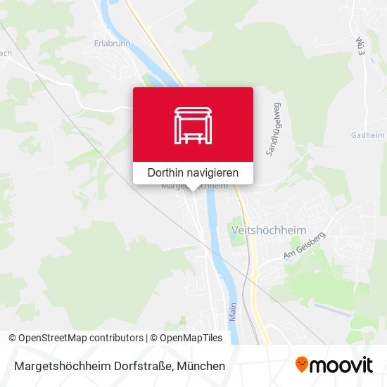 Margetshöchheim Dorfstraße Karte