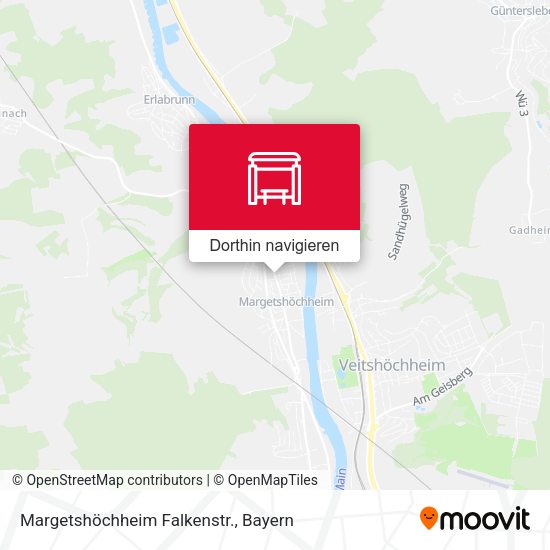 Margetshöchheim Falkenstr. Karte