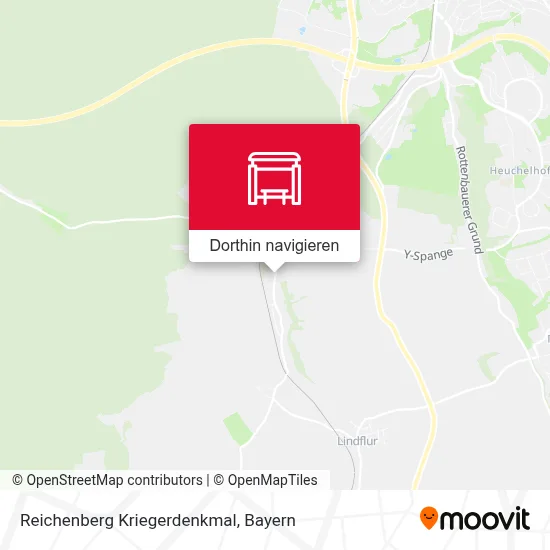 Reichenberg Kriegerdenkmal Karte