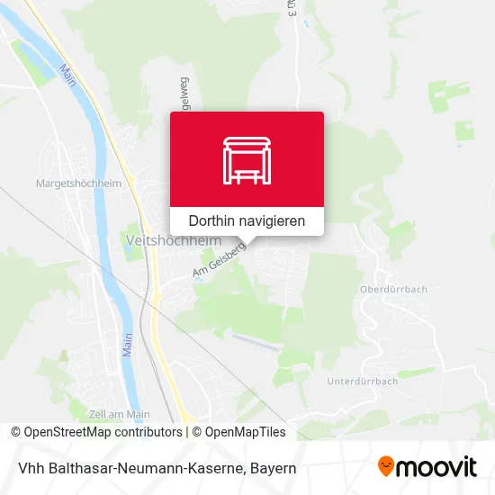 Vhh Balthasar-Neumann-Kaserne Karte