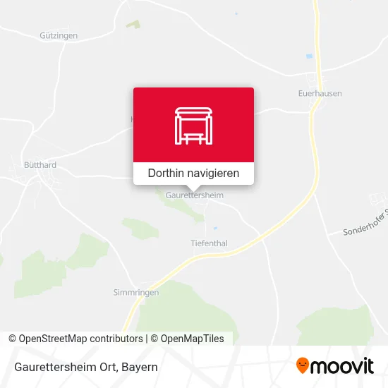 Gaurettersheim Ort Karte