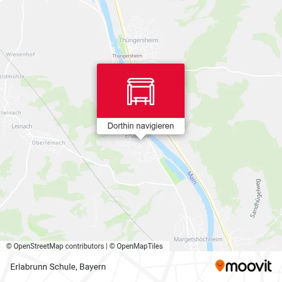 Erlabrunn Schule Karte