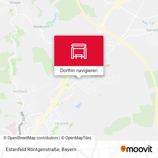 Estenfeld Röntgenstraße Karte