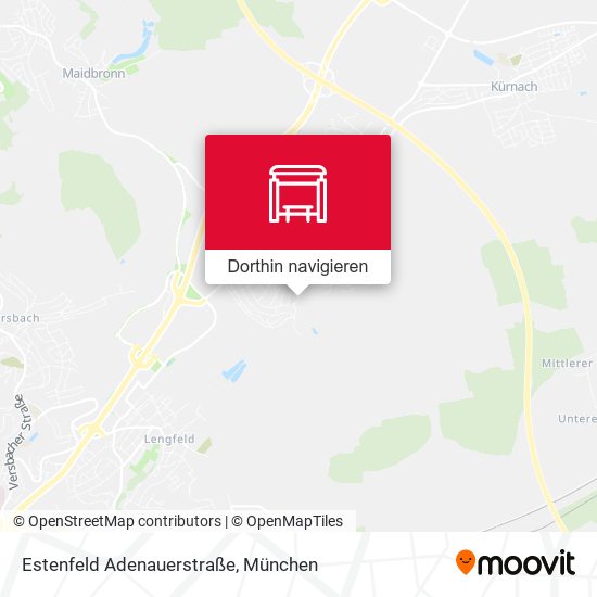 Estenfeld Adenauerstraße Karte