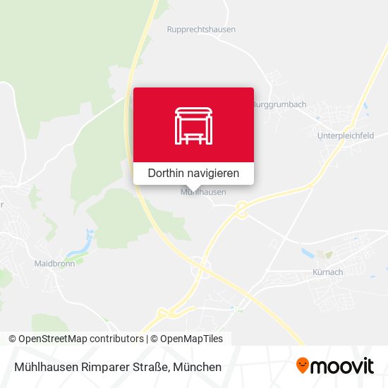 Mühlhausen Rimparer Straße Karte