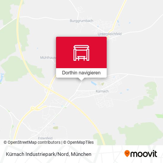 Kürnach Industriepark/Nord Karte