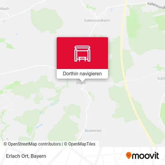 Erlach Ort Karte