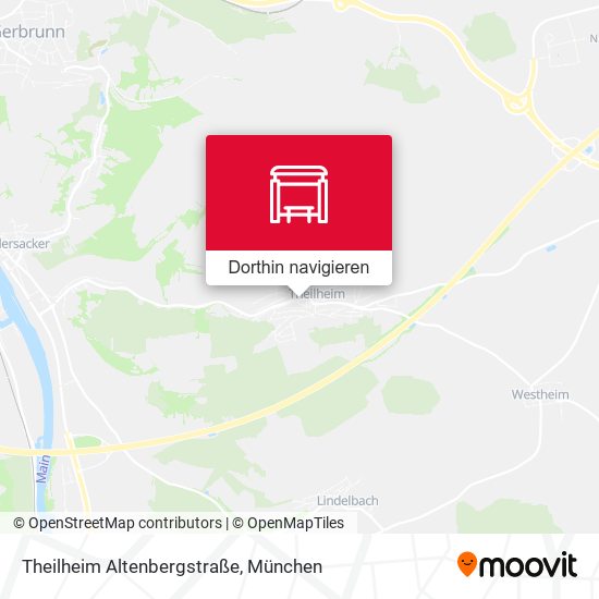 Theilheim Altenbergstraße Karte