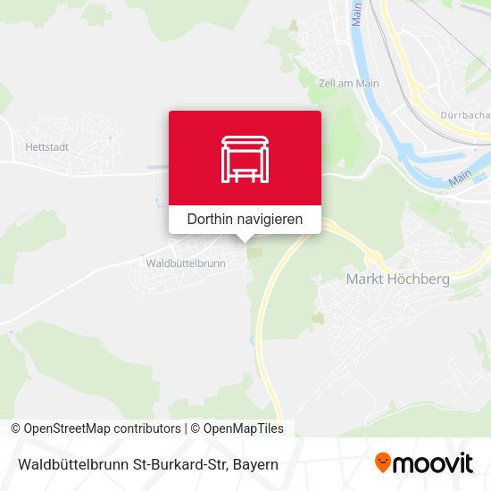Waldbüttelbrunn St-Burkard-Str Karte