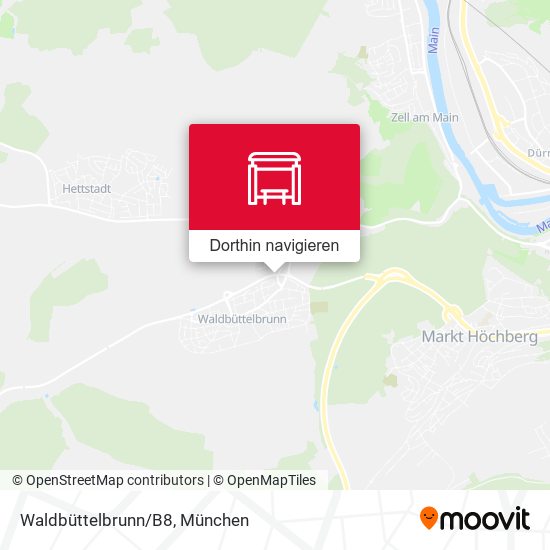 Waldbüttelbrunn/B8 Karte