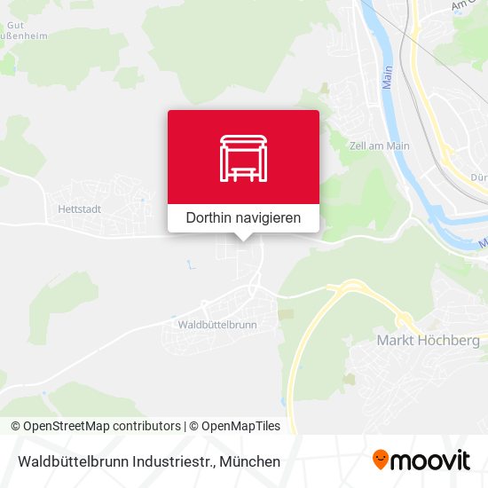 Waldbüttelbrunn Industriestr. Karte