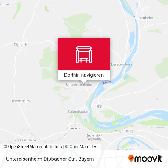 Untereisenheim Dipbacher Str. Karte