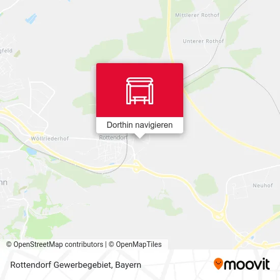 Rottendorf Gewerbegebiet Karte