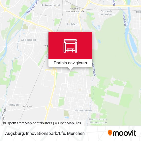 Augsburg, Innovationspark/Lfu Karte