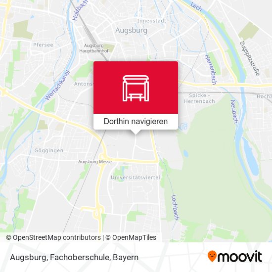 Augsburg, Fachoberschule Karte