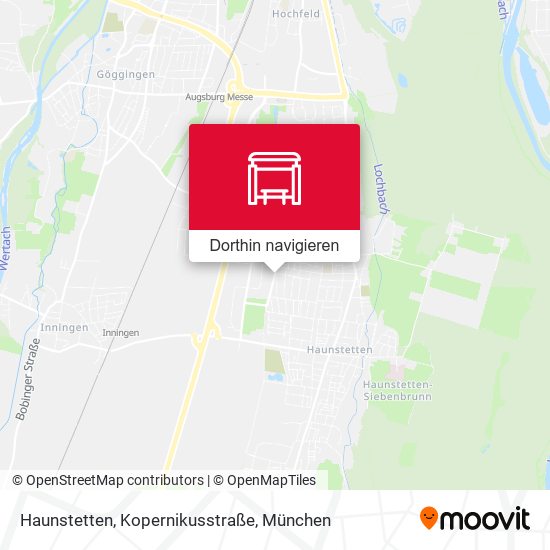 Haunstetten, Kopernikusstraße Karte
