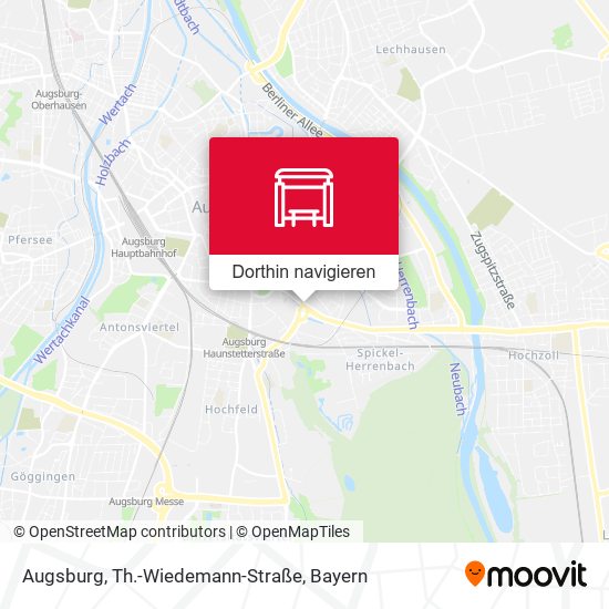 Augsburg, Th.-Wiedemann-Straße Karte