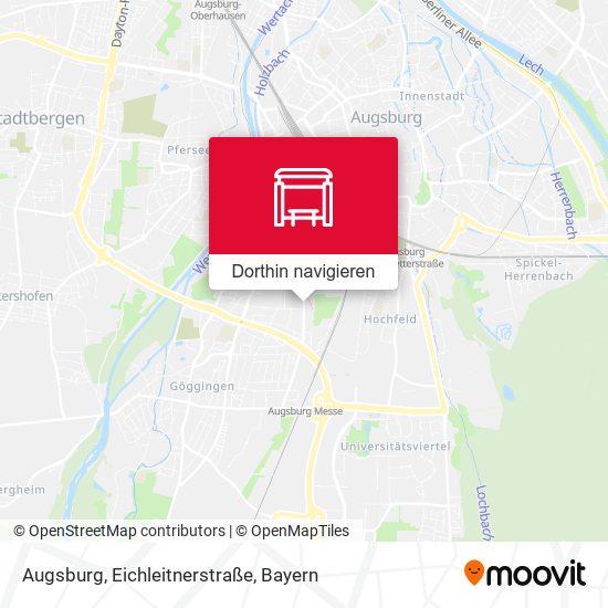 Augsburg, Eichleitnerstraße Karte