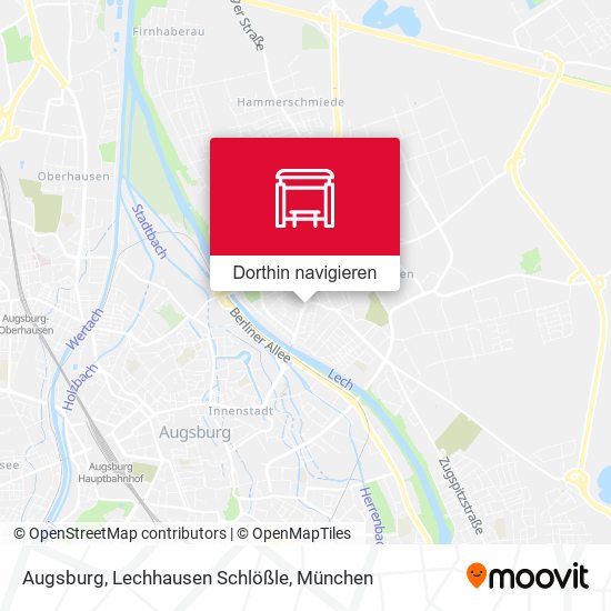 Augsburg, Lechhausen Schlößle Karte