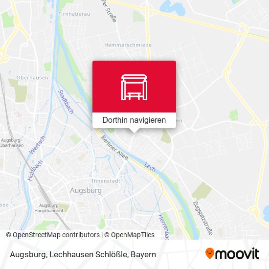 Augsburg, Lechhausen Schlößle Karte