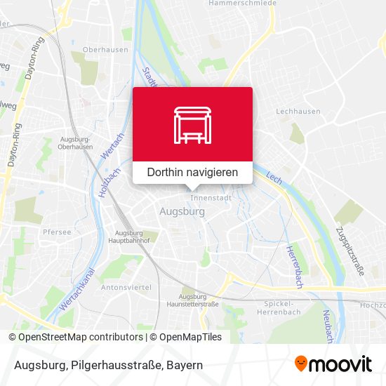 Augsburg, Pilgerhausstraße Karte