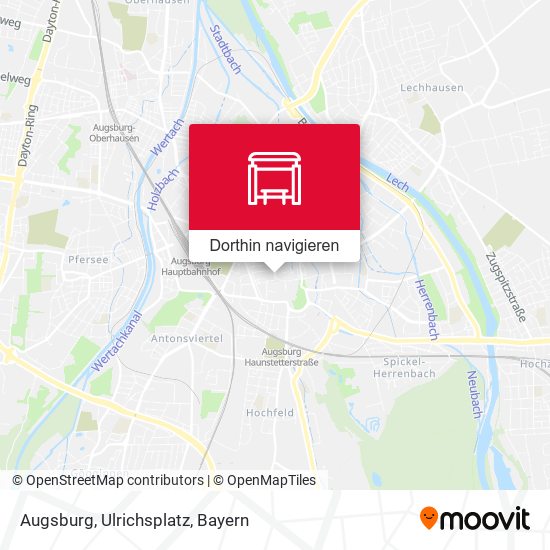 Augsburg, Ulrichsplatz Karte