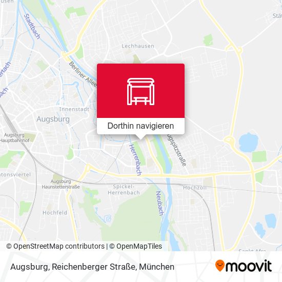 Augsburg, Reichenberger Straße Karte