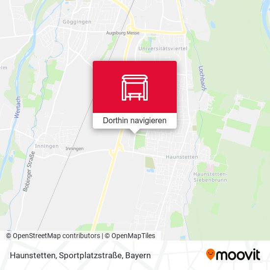 Haunstetten, Sportplatzstraße Karte