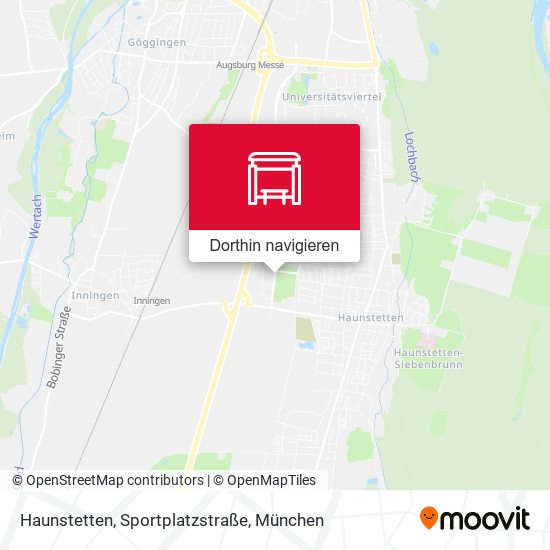 Haunstetten, Sportplatzstraße Karte