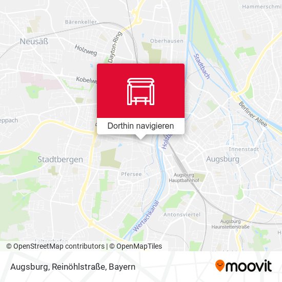 Augsburg, Reinöhlstraße Karte