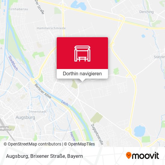 Augsburg, Brixener Straße Karte