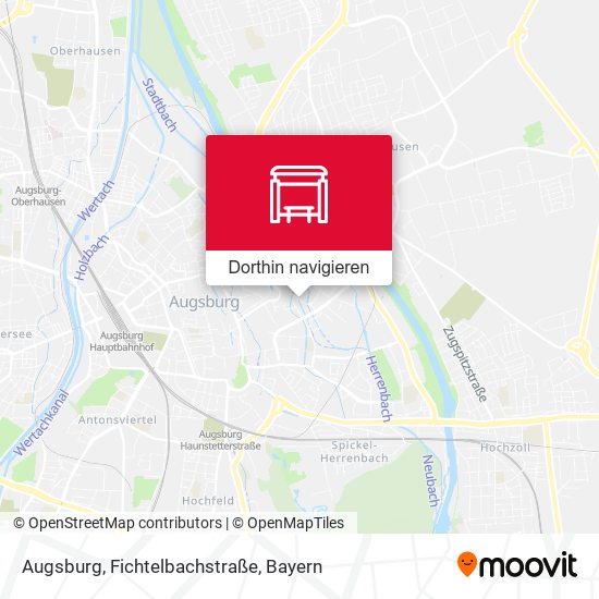 Augsburg, Fichtelbachstraße Karte