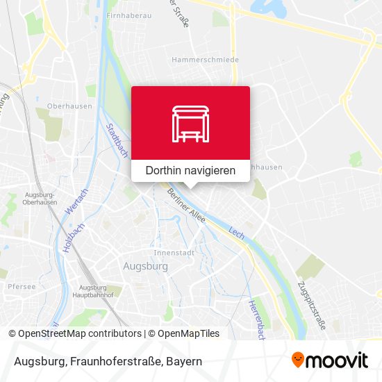 Augsburg, Fraunhoferstraße Karte
