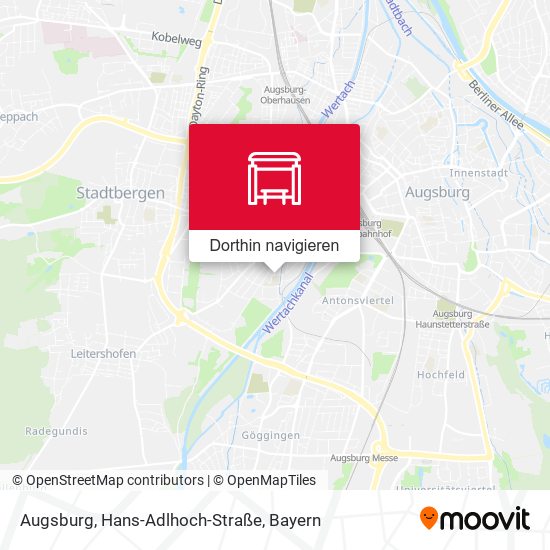 Augsburg, Hans-Adlhoch-Straße Karte