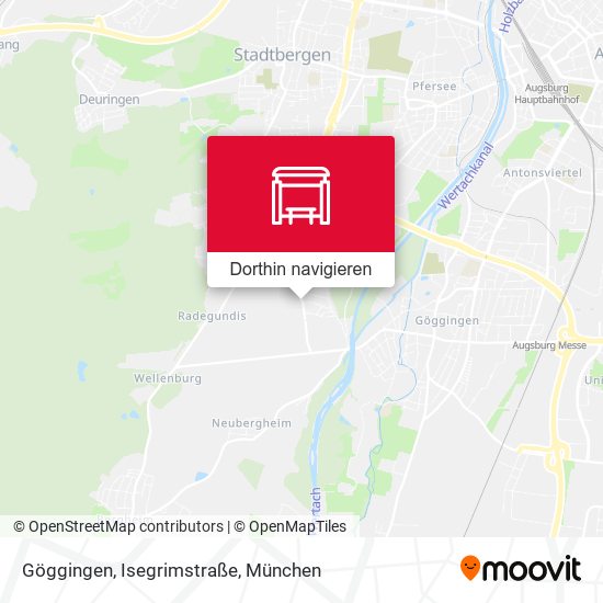 Göggingen, Isegrimstraße Karte