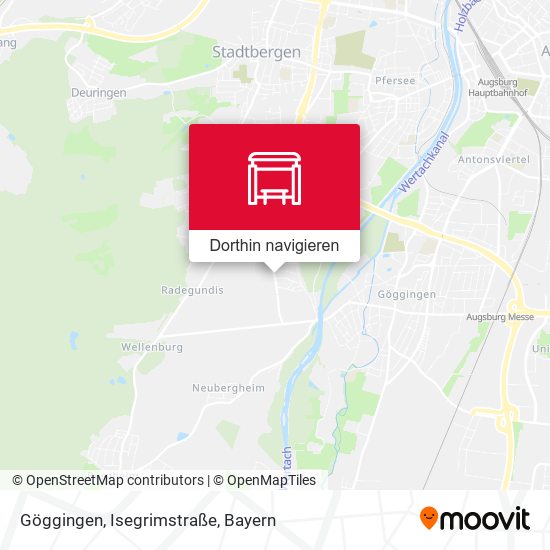 Göggingen, Isegrimstraße Karte