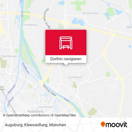 Augsburg, Kleesiedlung Karte