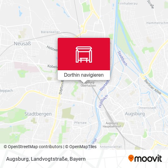 Augsburg, Landvogtstraße Karte