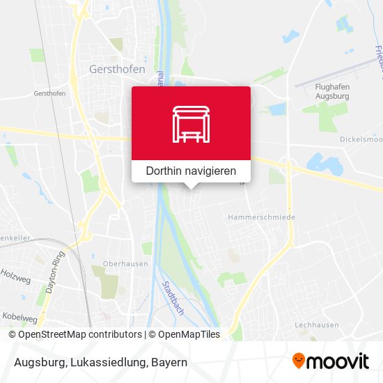 Augsburg, Lukassiedlung Karte