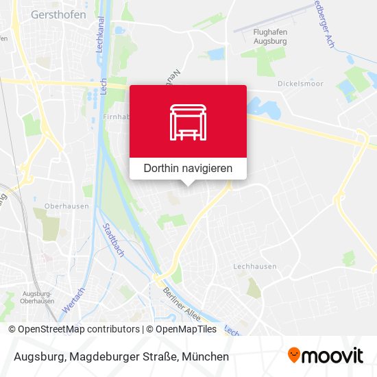 Augsburg, Magdeburger Straße Karte