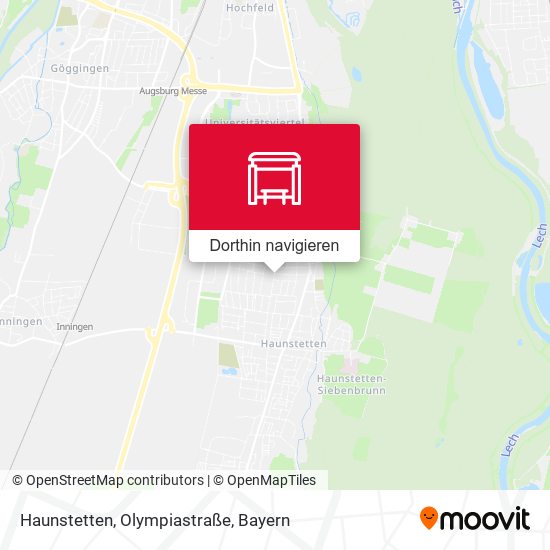 Haunstetten, Olympiastraße Karte