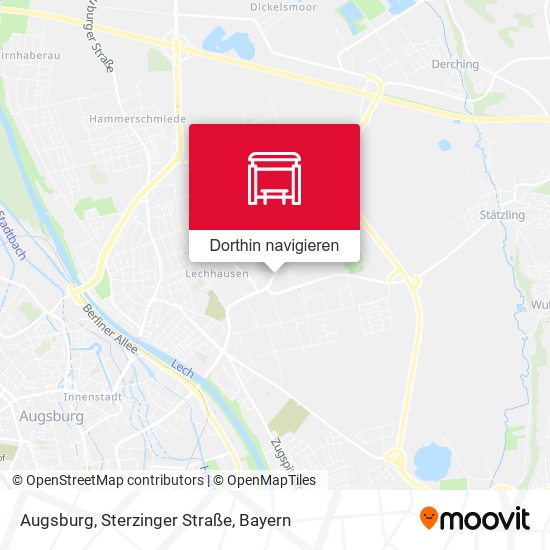 Augsburg, Sterzinger Straße Karte