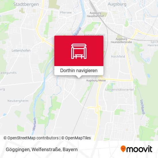 Göggingen, Welfenstraße Karte