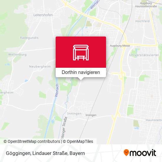 Göggingen, Lindauer Straße Karte