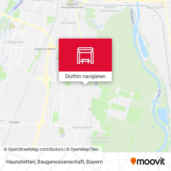 Haunstetten, Baugenossenschaft Karte