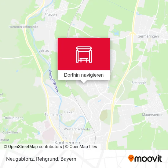 Neugablonz, Rehgrund Karte