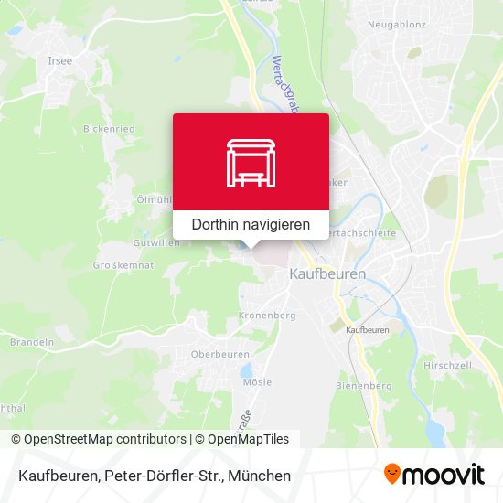 Kaufbeuren, Peter-Dörfler-Str. Karte