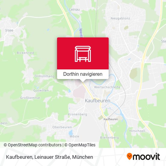 Kaufbeuren, Leinauer Straße Karte