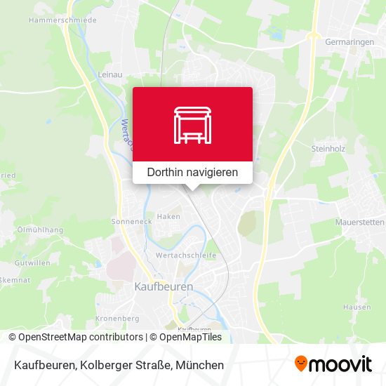 Kaufbeuren, Kolberger Straße Karte